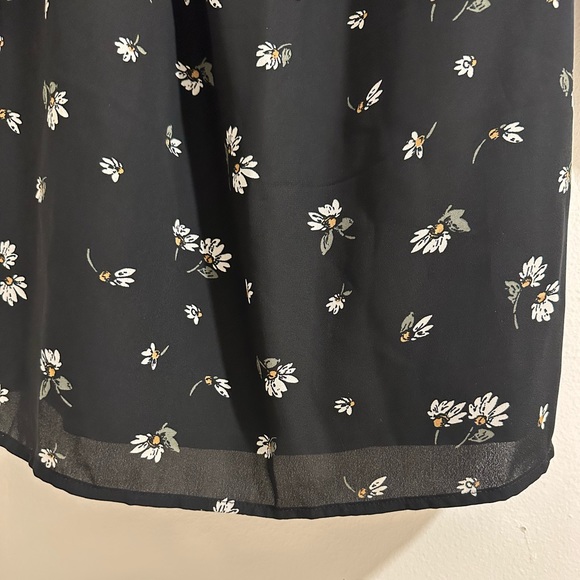 Abercrombie Black Floral Long-Sleeve Dress - Picture 4 of 4